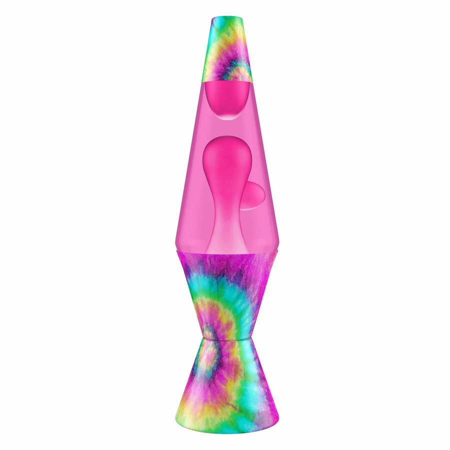 14.5″ LAMP – TIE DYE PINK SPIRAL K6